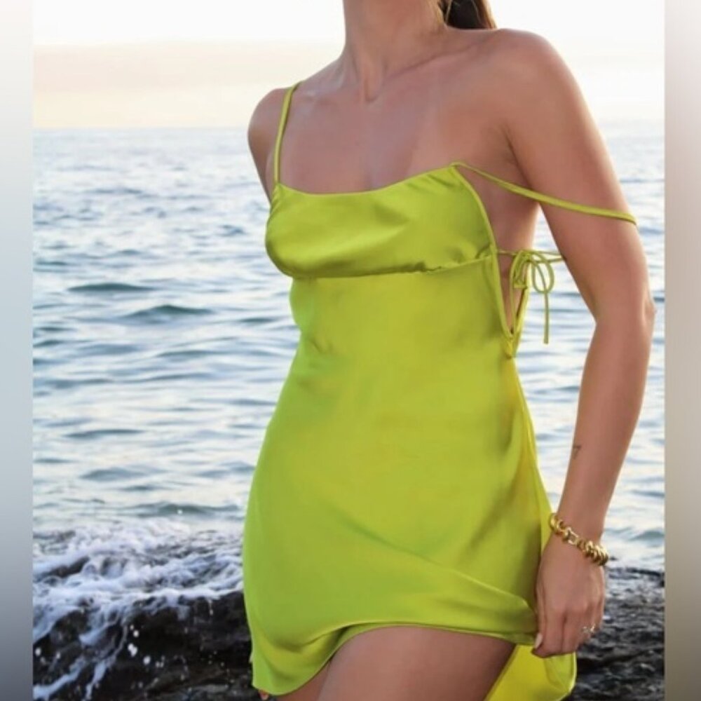 Rumored Lime Green Meadow Dress - NWOT